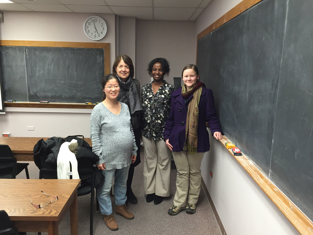 Dr. Falashad Agusto, Bozenna Pasik-Duncan and 2 students